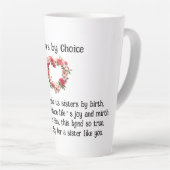 Sisters by Choice Beste Freunde Kaffee/Latte Tasse (Rechte Ecke)