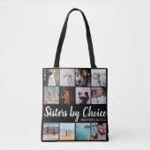Sisters by Choice FotoCollage Personalisierte BEST Tasche (Vorderseite)