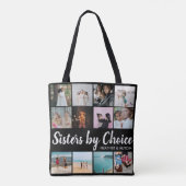 Sisters by Choice FotoCollage Personalisierte BEST Tasche (Rückseite)