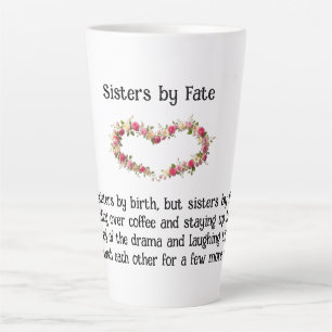 Sisters by Fate Best Friends Coffee/Latte Tasse