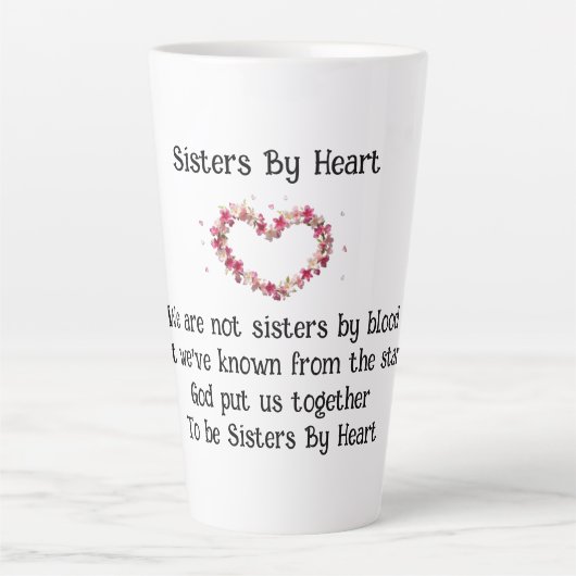 Sisters by Heart Chosen Sisters Coffee/Latte Tasse (Vorderseite)