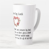 Sisters by Luck Best Friends Coffee/Latte Tasse (Rechte Ecke)