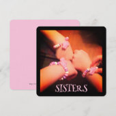 SISTERS Candy Braceletes Hands Mitteilungskarte (Vorne/Hinten)