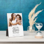 Sisters Connected At Heart Photo Keepsake White Fotoplatte (Seite)