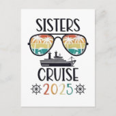 Sisters Cruise 2025 Family Matching Trip Postkarte (Vorderseite)
