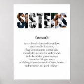 SISTERS Definition Poster – Unique Gift for Her (Vorne)
