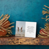 Sisters Elegantes Script Foto Gedicht White Overla Fotoplatte (Seite)