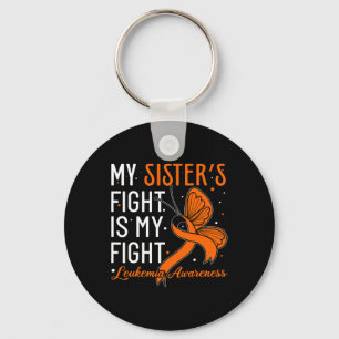 Sister's Fight is my Fight Leukemia Awareness 1 Schlüsselanhänger