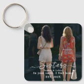 Sisters Forever – Custom Photo Keychain Schlüsselanhänger (Vorderseite)