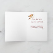 Sisters Forever Love Birthday wünscht Karte (Innenseite)