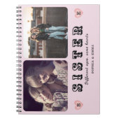 Sisters Forever – Photo Collage Spiral Notebook Notizblock (Vorderseite)