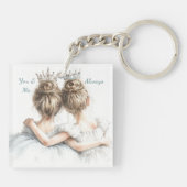 Sisters Forever Schlüsselanhänger - Pastel Big & L (Rückseite)