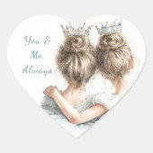 Sisters Forever Stickers - Pastel Big & Lil Sis (Vorderseite)