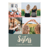 Sisters Foto Collage Geschenk nach Maß (Vorne)