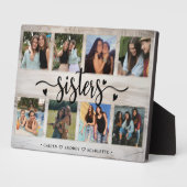 Sisters Foto Collage mit 8 Fotos und benutzerdefin Fotoplatte (Seite)