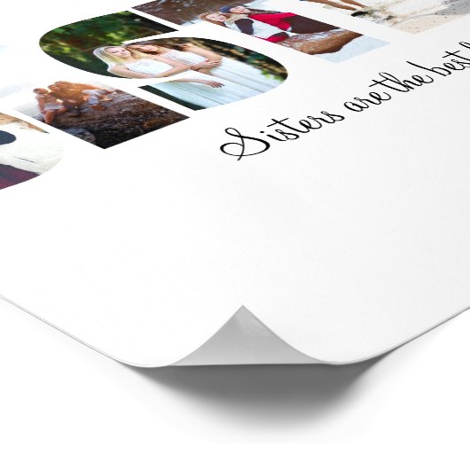 Sisters Foto Collage Poster (Ecke)