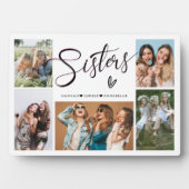 Sisters Foto Collage Typografy Fotoplatte (Vorderseite)