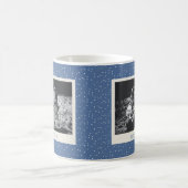 Sisters Foto Simple Modern Blue Dots individuell a Kaffeetasse (Mittel)