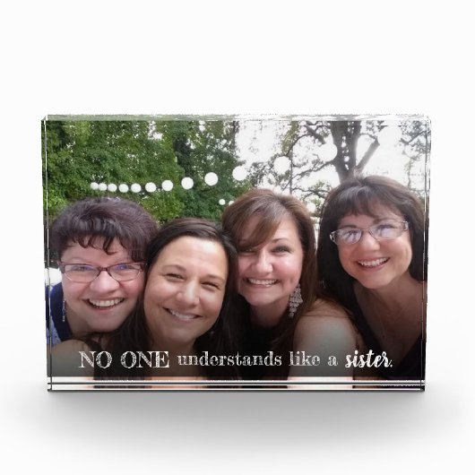 Sisters Foto Skriptgeschenk für Schwestern (Vorderseite)