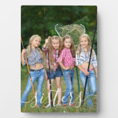 Sisters Foto White Script Typografy Overlay Fotoplatte (Vorderseite)