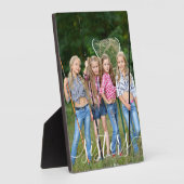 Sisters Foto White Script Typografy Overlay Fotoplatte (Seite)