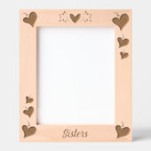 Sisters geben benutzerdefinierte Texterlaserbilder Geätzte Rahmen (Vorderseite)