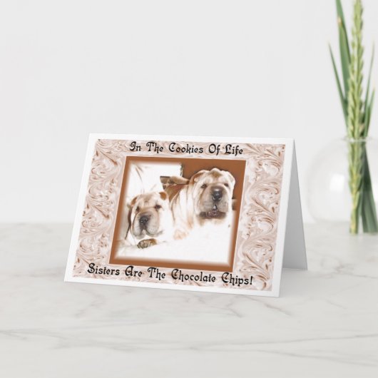 Sisters Grußkarte Karte (Vorderseite)