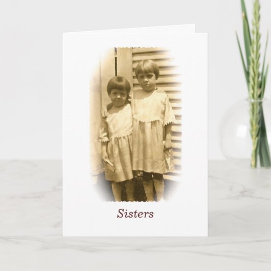 Sisters Grußkarte Karte (Vorderseite)