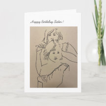 Sisters Happy Birthday Card