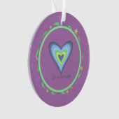 Sisters Heart Christmas Ornament (Vorderseite)