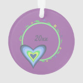 Sisters Heart Christmas Ornament (Rückseite)