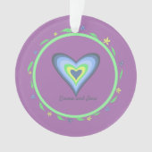 Sisters Heart Christmas Ornament (Vorderseite)