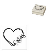 Sisters Heart Gummistempel (Stempel)