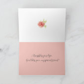 Sisters in Christ For Life Honeybee Pink Flowers Karte (Innenseite)