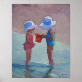 "Sisters in Sun Hats" - 14"x11" POSTER (Vorne)