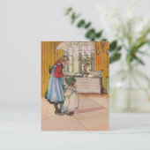 Sisters - Koket av Carl Larsson Postkarte (Stehend Vorderseite)