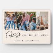 Sisters machen die besten Freunde 3 Foto Keepake Fotoplatte (Vorderseite)