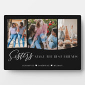 Sisters machen die besten Freunde 3 Foto Keepake Fotoplatte (Vorderseite)