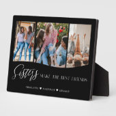 Sisters machen die besten Freunde 3 Foto Keepake Fotoplatte (Seite)