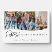 Sisters machen die besten Freunde 3 Foto Keepake Fotoplatte (Vorderseite)
