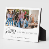 Sisters machen die besten Freunde 3 Foto Keepake Fotoplatte (Seite)