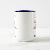 Sisters nennen Simple Modern Blue Customized Tasse (Zentrum)
