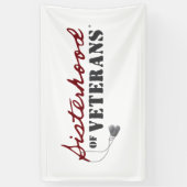 Sisters of Veterans Military Pride Design Banner (Vertikal)