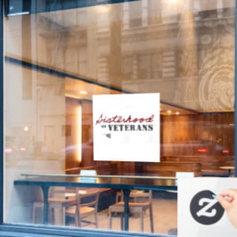 Sisters of Veterans Military Pride Design Fensteraufkleber