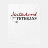 Sisters of Veterans Military Pride Design Fleecedecke (Vorderseite)