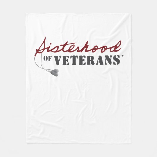 Sisters of Veterans Military Pride Design Fleecedecke (Vorderseite)
