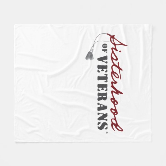 Sisters of Veterans Military Pride Design Fleecedecke (Vorderseite (Horizontal))