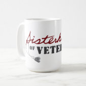 Sisters of Veterans Military Pride Design Kaffeetasse (Vorderseite Links)