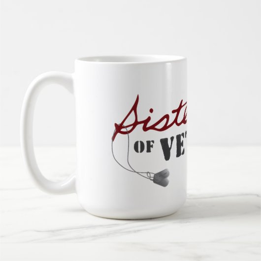 Sisters of Veterans Military Pride Design Kaffeetasse (Links)