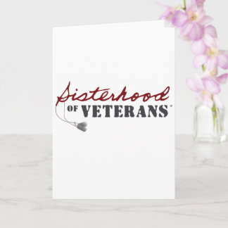 Sisters of Veterans Military Pride Design Karte